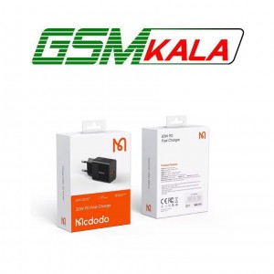 کلگی (شارژر دیواری) فست شارژ Mcdodo CH-195 2Port 3A QC3.0 PD 20W