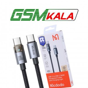 کابل دو سر تایپ سی فست شارژ 100 وات مک دودو CA-558 طول 1.2 متر