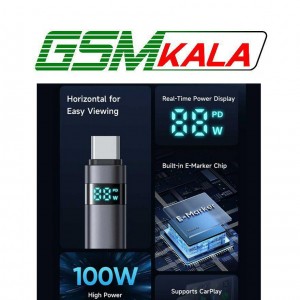 کابل دو سر تایپ سی فست شارژ 100 وات مک دودو CA-561 طول 1.2 متر