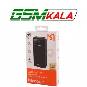پاور بانک فست شارژ مک دودو MC-423 QC PD 22.5W ظرفیت 20000 میلی آمپر ساعت