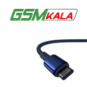 کابل دو سر تایپ سی فست شارژ 100 وات باسئوس Tungsten Gold p10319800 طول 1 متر
