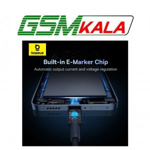 کابل دو سر تایپ سی فست شارژ 100 وات باسئوس Tungsten Gold p10319800 طول 1 متر