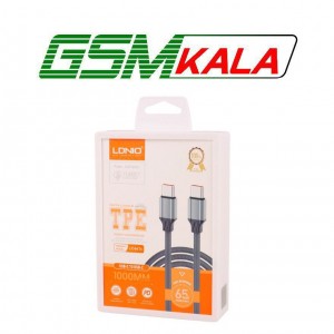کابل تبدیل فست شارژ Ldnio LC441C Type-C to Type-C PD 65W 1m