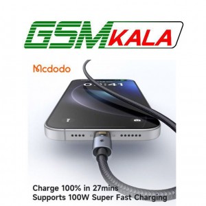 کابل تایپ سی فست شارژ 100 وات مک دودو CA-689 طول 1.2 متر