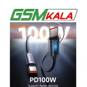 کابل دو سر تایپ سی فست شارژ 100 وات مک دودو CA-574 طول 1.2 متر