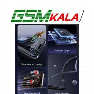 کابل دو سر تایپ سی فست شارژ 60 وات یسیدو CA183 طول 2 متر