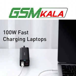 کابل دو سر تایپ سی فست شارژ 100 وات باسئوس P10381400111 طول 1 متر