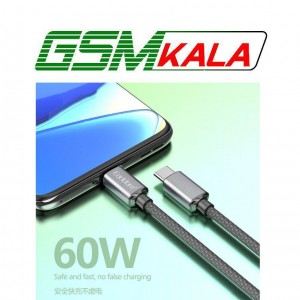 کابل دو سر تایپ سی فست شارژ 60 وات ارلدام EC-199C-C طول 1.2 متر