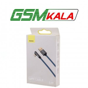 کابل لایتنینگ فست شارژ 2.4 آمپر باسئوس Legend Series Elbow CACS000003 طول 1 متر