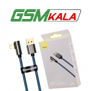 کابل لایتنینگ فست شارژ 2.4 آمپر باسئوس Legend Series Elbow CACS000003 طول 1 متر