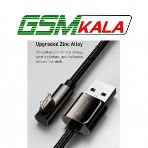 کابل لایتنینگ فست شارژ 2.4 آمپر باسئوس Legend Series Elbow CACS000003 طول 1 متر