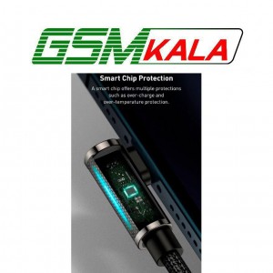 کابل لایتنینگ فست شارژ 2.4 آمپر باسئوس Legend Series Elbow CACS000003 طول 1 متر