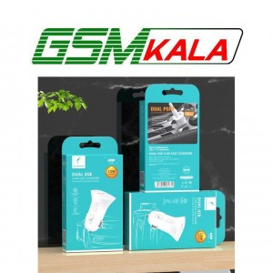 شارژر فندکی 12 وات اسکای دلفین SZ08 + کابل تایپ سی