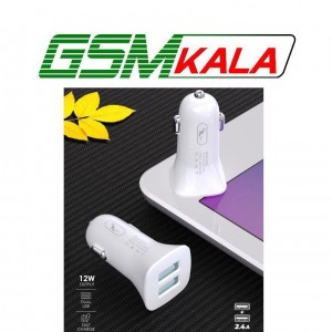 شارژر فندکی 12 وات اسکای دلفین SZ08 + کابل تایپ سی