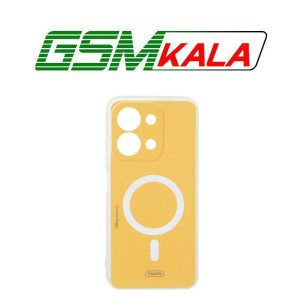 قاب Colorful Magic طرح مگ سیف محافظ لنزدار Xiaomi Redmi 15C - Poco C85 - زرد