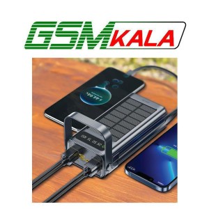 پاور بانک خورشیدی فست شارژ گرین لاین Solar X GLPX49 QC3.0 PD 22.5W ظرفیت 30000 میلی آمپر ساعت