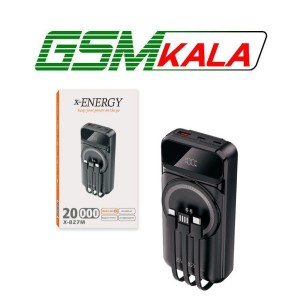 پاور بانک بی سیم فست شارژ ایکس انرژی X-827M QC3.0 PD 22.5W ظرفیت 20000 میلی آمپر ساعت