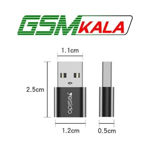 تبدیل Yesido GS09 Type-C To USB