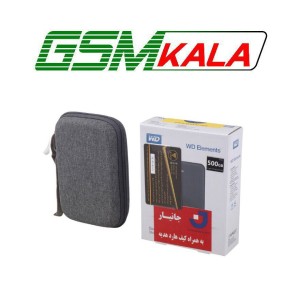 هارد اکسترنال وسترن دیجیتال Western Digital Elements Copy 500GB + هدیه کیف هارد