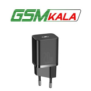 شارژر دیواری فست شارژ Baseus TZCCSUP-B 3A QC3.0 PD 20W Type-C + کابل Type-C to Lightning