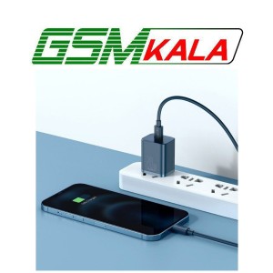 شارژر دیواری فست شارژ Baseus TZCCSUP-B 3A QC3.0 PD 20W Type-C + کابل Type-C to Lightning