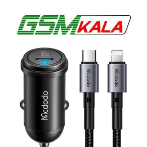 شارژر فندکی 30 وات مک دودو CC-7492 + کابل تبدیل تایپ سی