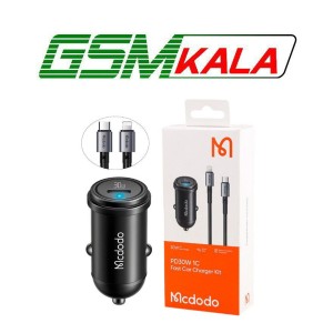 شارژر فندکی 30 وات مک دودو CC-7492 + کابل تبدیل تایپ سی