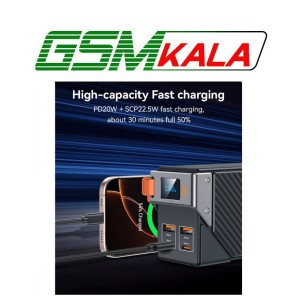 پاور بانک فست شارژ یسیدو YP62 PD 22.5W ظرفیت 30000 میلی آمپر ساعت