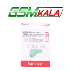 فلش 64 گیگ سن دیسک SanDisk Ultra Dual Drive Go OTG Type-C USB3.2