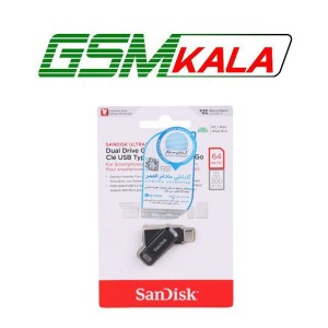 فلش 64 گیگ سن دیسک SanDisk Ultra Dual Drive Go OTG Type-C USB3.2