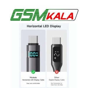 کابل تایپ سی فست شارژ 66 وات مک دودو CA-652 طول 1.2 متر