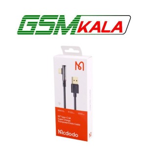 کابل تایپ سی فست شارژ 100 وات مک دودو CA-3380 یکسر L طول 1.2 متر