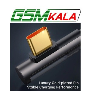 کابل تایپ سی فست شارژ 100 وات مک دودو CA-3380 یکسر L طول 1.2 متر