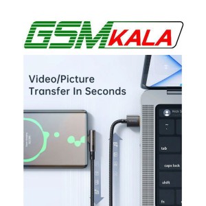 کابل تایپ سی فست شارژ 100 وات مک دودو CA-3380 یکسر L طول 1.2 متر