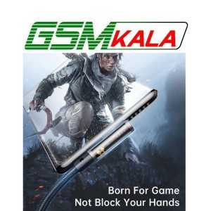 کابل تایپ سی فست شارژ 100 وات مک دودو CA-3380 یکسر L طول 1.2 متر