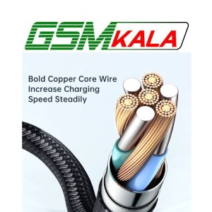 کابل تایپ سی فست شارژ 100 وات مک دودو CA-3380 یکسر L طول 1.2 متر