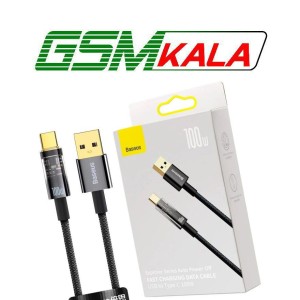 کابل تایپ سی فست شارژ 100 وات باسئوس Explorer Series CATS00020 طول 1 متر