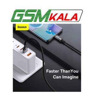 کابل تایپ سی فست شارژ 100 وات باسئوس Explorer Series CATS00020 طول 1 متر