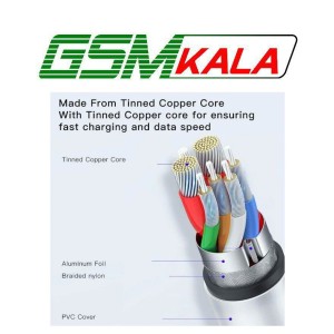 کابل میکرو یو اس بی فست شارژ 2.4 آمپر یسیدو CA105 طول 1.2 متر