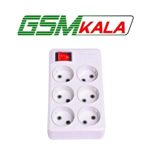 چند راهی 6 خانه پیکو الکتریک با کابل 1٫5 متری