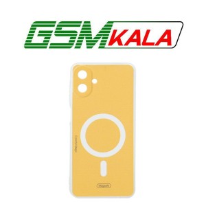 قاب Colorful Magic طرح مگ سیف محافظ لنزدار Samsung Galaxy A07 - زرد