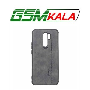 قاب طرح چرم RYOURK مدل Xiaomi Redmi 9 / Redmi 9 Prime / Poco M2 - خاکستری