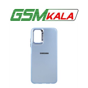 قاب So Cool لنز متال لوگودار Samsung Galaxy A03s / A02s - آبی