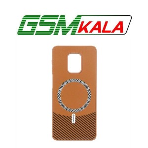 قاب Spigen طرح مگ سیف هاشور دار Xiaomi Redmi Note 9S / Redmi Note 9 Pro / Redmi Note 9 Pro Max - قهوه ای