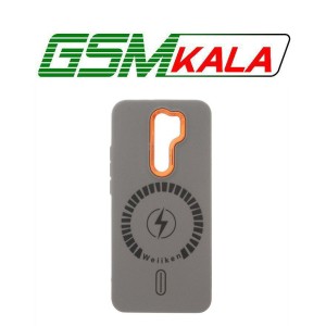 قاب Texture طرح مگ سیف Weiiken مدل Xiaomi Redmi 9 / Redmi 9 Prime / Poco M2 - خاکستری