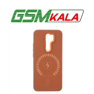 قاب Texture طرح مگ سیف Weiiken مدل Xiaomi Redmi 9 / Redmi 9 Prime / Poco M2 - قهوه ای