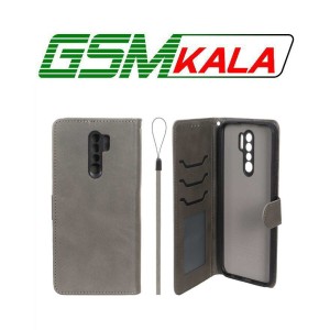 کیف موبایل مگنتی درجه یک داخل خز MNC Plus مدل Xiaomi Redmi 9 / Redmi 9 Prime / Poco M2 - خاکستری