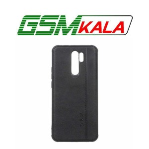 قاب طرح چرم RYOURK مدل Xiaomi Redmi 9 / Redmi 9 Prime / Poco M2 - مشکی