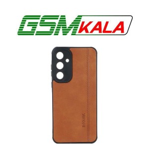 قاب طرح چرم RYOURK مدل Samsung Galaxy A55 - عسلی