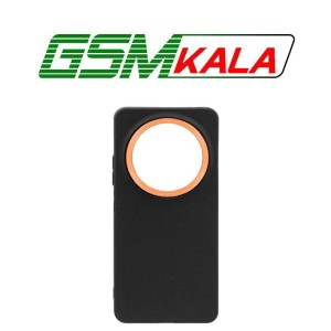 قاب Texture دور لنز متال Xiaomi Redmi 14C / Redmi A4 / Poco C75 - مشکی